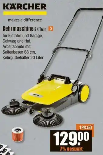 V Baumarkt KÄRCHER Kehrmaschine s 4 Twin Angebot