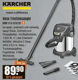 V Baumarkt KÄRCHER Nass-Trockensauger KWD 3 S V-17/4/20 Angebot