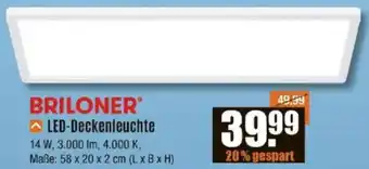 V Baumarkt BRILONER LED-Deckenleuchte Angebot