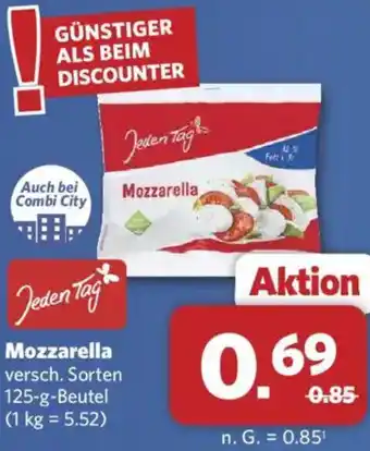 Combi Jeden Tag Mozzarella Angebot