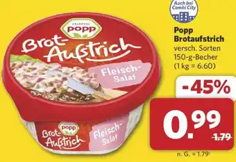 Combi Popp Brotaufstrich Angebot