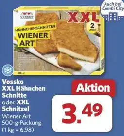 Combi Vossko XXL Hähnchen Schnitte oder XXL Schnitzel Angebot