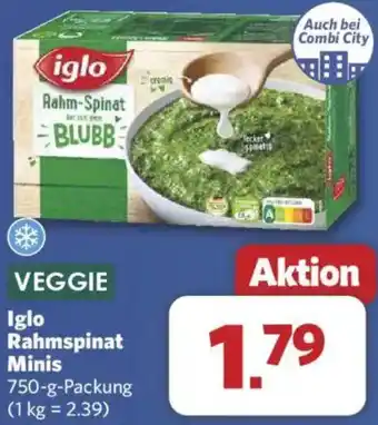 Combi Iglo Rahmspinat Minis Angebot