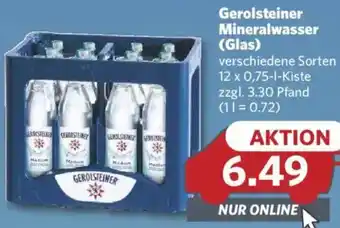 Combi Gerolsteiner Mineralwasser (Glas) Angebot