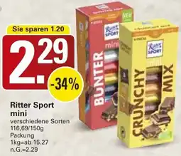 WEZ Ritter Sport mini Angebot