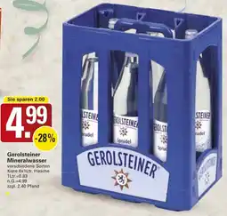 WEZ Gerolsteiner Mineralwasser Angebot