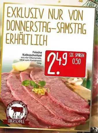 WEZ Frische Kalbsschnitzel Angebot