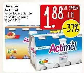 WEZ Danone Actimel Angebot