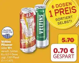 Combi Veltins Pilsener oder V+ Angebot