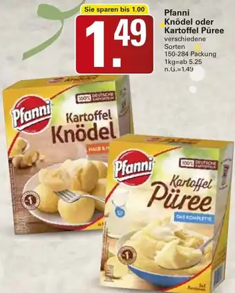 WEZ Pfanni Knödel oder Kartoffel Püree Angebot