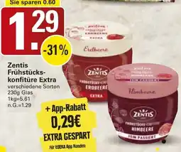 WEZ Zentis Frühstückskonfitüre Extra Angebot