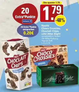 WEZ Nestlé Choco Crossies, Choclait Chips oder After Eight Angebot