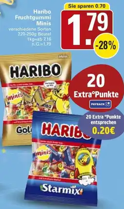 WEZ Haribo Fruchtgummi Minis Angebot