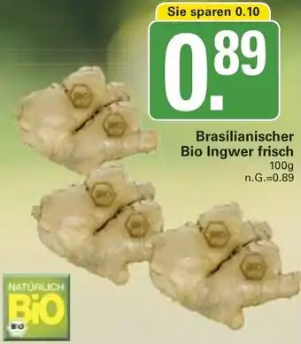 WEZ Brasilianischer Bio Ingwer frisch Angebot