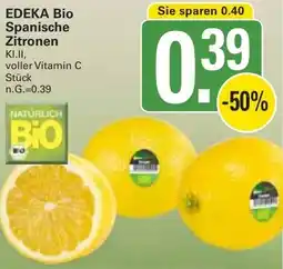 WEZ EDEKA Bio Spanische Zitronen Angebot