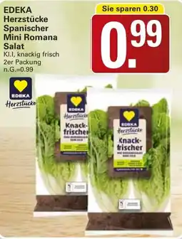 WEZ EDEKA Herzstücke Spanischer Mini Romana Salat Angebot