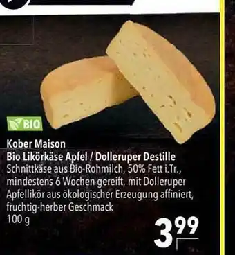 CITTI Markt Kober Maison Bio Likörkäse Apfel Oder Dolleruper Destille Angebot