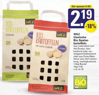 WEZ WEZ Deutsche Bio Speisekartoffeln Angebot