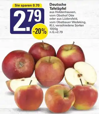 WEZ Deutsche Tafeläpfel Angebot