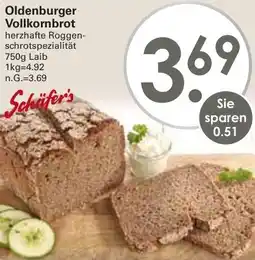 WEZ Schäfer's Oldenburger Vollkornbrot Angebot