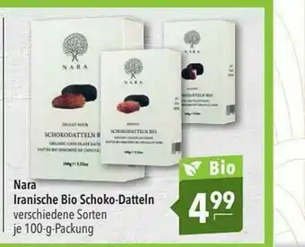 CITTI Markt Nara Iranische Bio Schoko-datteln Angebot