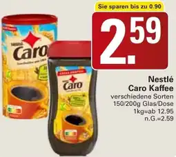 WEZ Nestlé Caro Kaffee Angebot