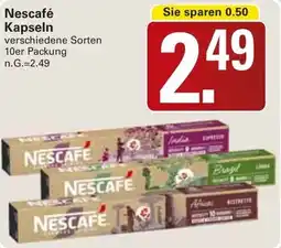 WEZ Nescafé Kapseln Angebot