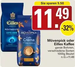 WEZ Mövenpick oder Eilles Kaffee Angebot