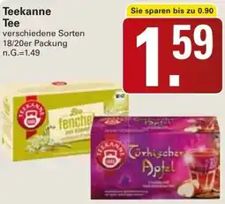 WEZ Teekanne Tee Angebot