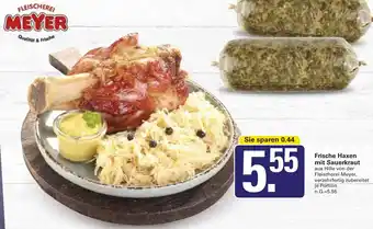 WEZ Frische Haxen mit Sauerkraut Angebot