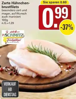 WEZ Schmitz Zarte Hähnchenbrustfilets Angebot