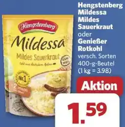 Combi Hengstenberg Mildessa Mildes Sauerkraut oder Genießer Rotkohl Angebot