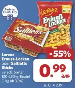 Combi Lorenz Ernuss-Locken oder Saltletts Sticks Angebot