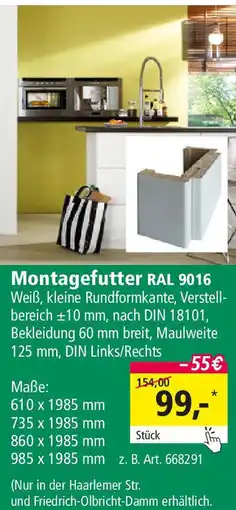 Holz Possling Montagefutter RAL 9016 Angebot