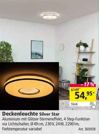 Holz Possling Deckenleuchte Silver Star Angebot