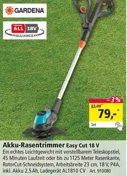 Holz Possling GARDENA Akku-Rasentrimmer Easy Cut 18 V Angebot