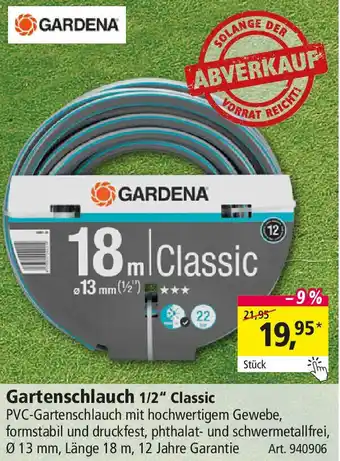 Holz Possling GARDENA Gartenschlauch 1/2" Classic Angebot