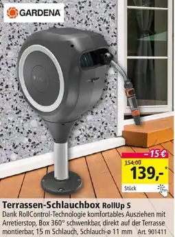 Holz Possling GARDENA Terrassen-Schlauchbox RollUp S Angebot