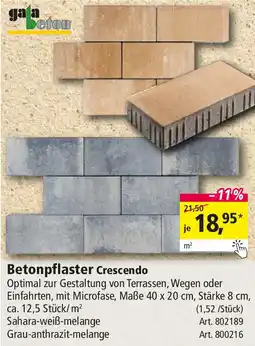 Holz Possling Betonpflaster Crescendo Angebot