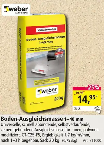 Holz Possling Weber Boden-Ausgleichsmasse 1-40 mm Angebot