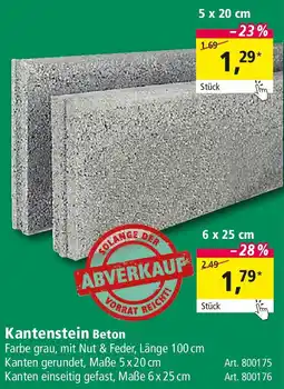 Holz Possling Kantenstein Beton Angebot