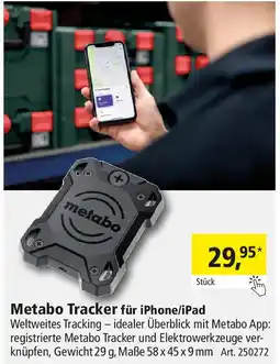 Holz Possling Metabo Tracker für iPhone/iPad Angebot