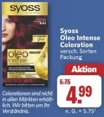 Combi Syoss Oleo Intense Coloration Angebot