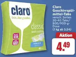 Combi Claro Geschirrspülmittel-Tabs Angebot