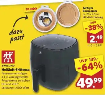 Combi ZWILLING Heißluft-Fritteuse Angebot