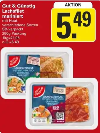 WEZ Gut & Günstig Lachsfilet mariniert Angebot