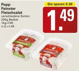 WEZ Popp Feinster Fleischsalat Angebot