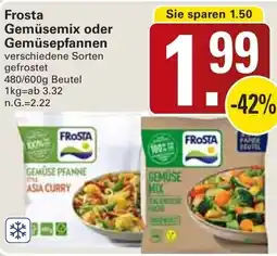 WEZ Frosta Gemüsemix oder Gemüsepfannen Angebot