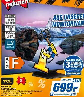 expert Techno Land TCL QLED TV 55MQLED85 Angebot