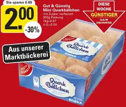 WEZ Gut & Günstig Mini Quarkbällchen Angebot